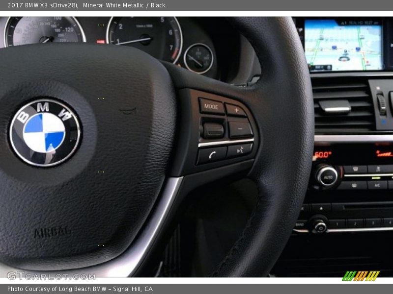 Mineral White Metallic / Black 2017 BMW X3 sDrive28i