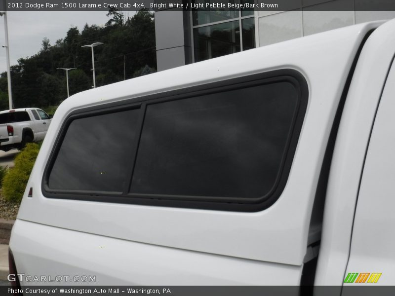 Bright White / Light Pebble Beige/Bark Brown 2012 Dodge Ram 1500 Laramie Crew Cab 4x4