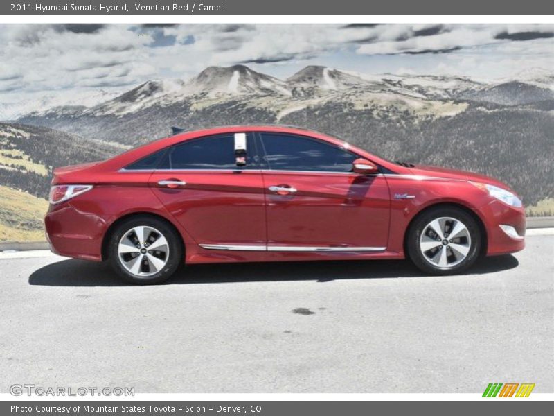 Venetian Red / Camel 2011 Hyundai Sonata Hybrid