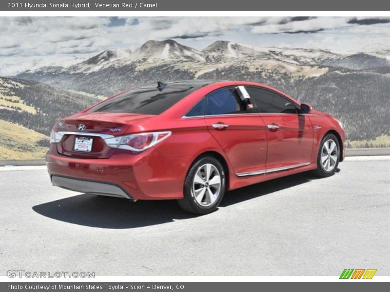 Venetian Red / Camel 2011 Hyundai Sonata Hybrid