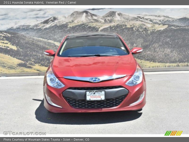 Venetian Red / Camel 2011 Hyundai Sonata Hybrid