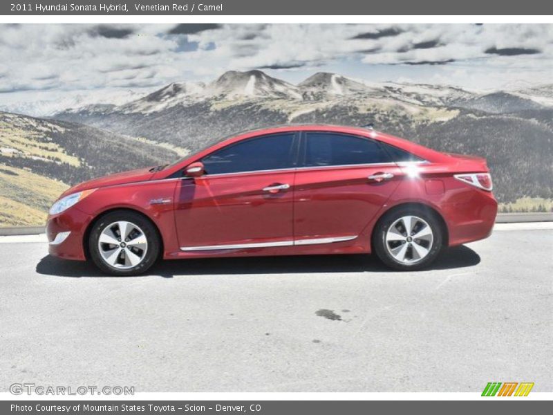 Venetian Red / Camel 2011 Hyundai Sonata Hybrid