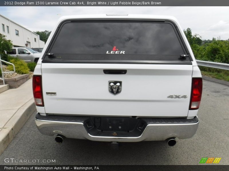 Bright White / Light Pebble Beige/Bark Brown 2012 Dodge Ram 1500 Laramie Crew Cab 4x4