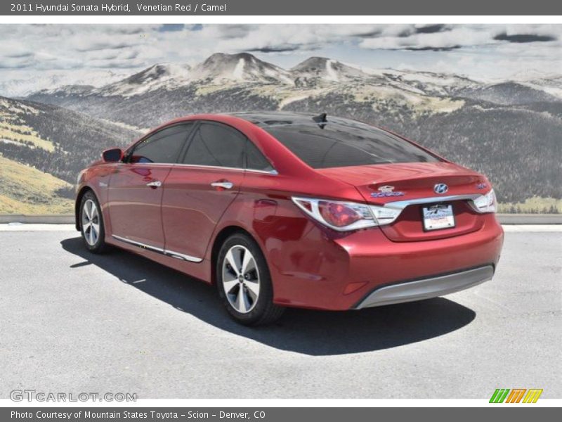 Venetian Red / Camel 2011 Hyundai Sonata Hybrid