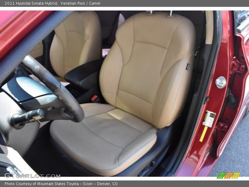 Venetian Red / Camel 2011 Hyundai Sonata Hybrid