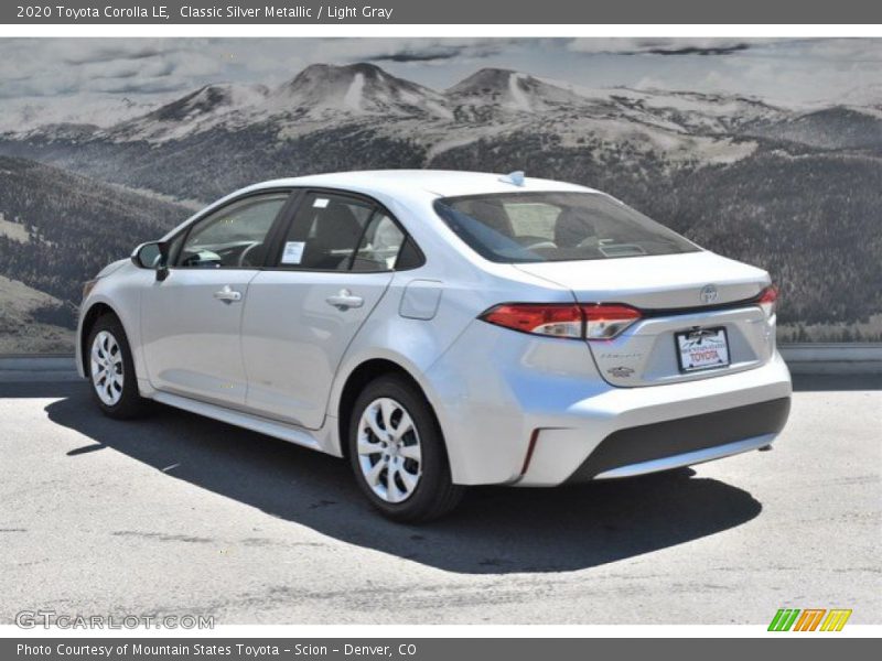 Classic Silver Metallic / Light Gray 2020 Toyota Corolla LE