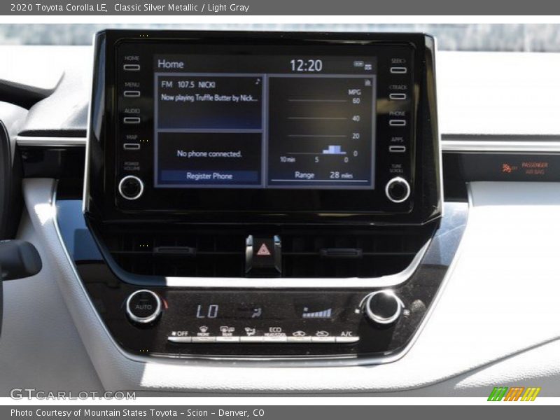Classic Silver Metallic / Light Gray 2020 Toyota Corolla LE