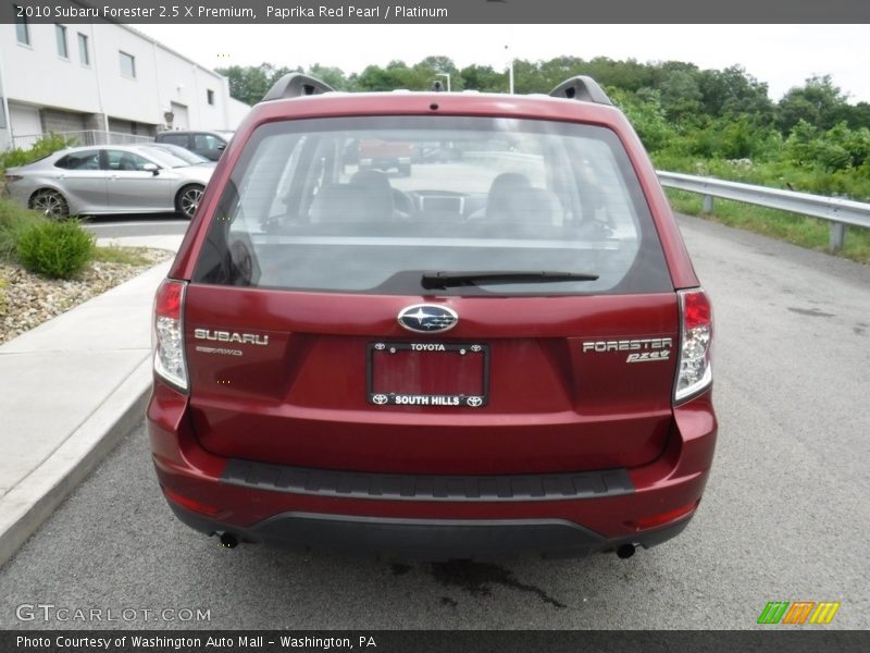 Paprika Red Pearl / Platinum 2010 Subaru Forester 2.5 X Premium