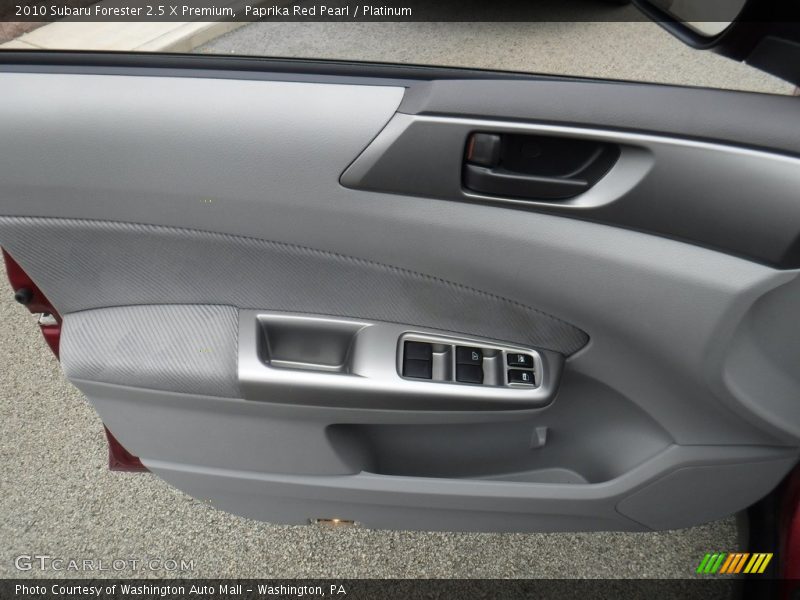 Paprika Red Pearl / Platinum 2010 Subaru Forester 2.5 X Premium