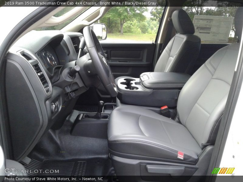 Bright White / Black/Diesel Gray 2019 Ram 3500 Tradesman Crew Cab 4x4 Chassis