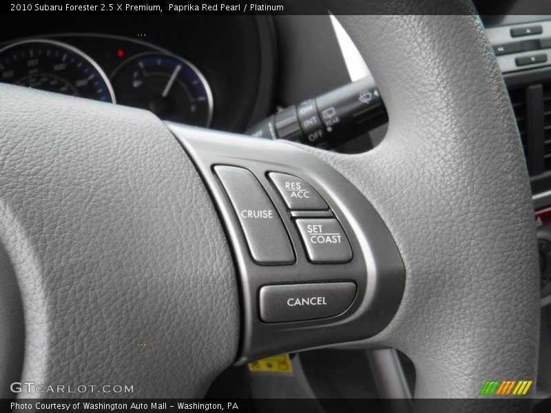 Paprika Red Pearl / Platinum 2010 Subaru Forester 2.5 X Premium