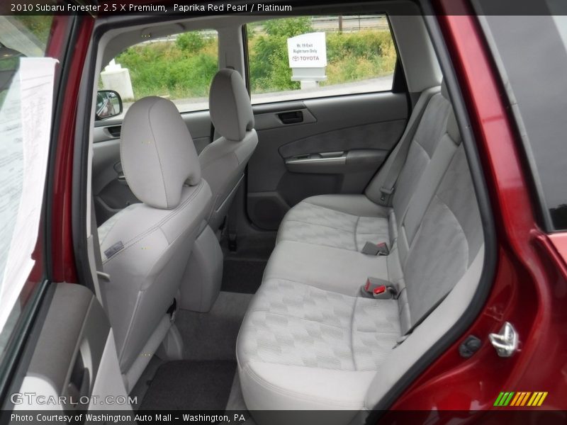 Paprika Red Pearl / Platinum 2010 Subaru Forester 2.5 X Premium