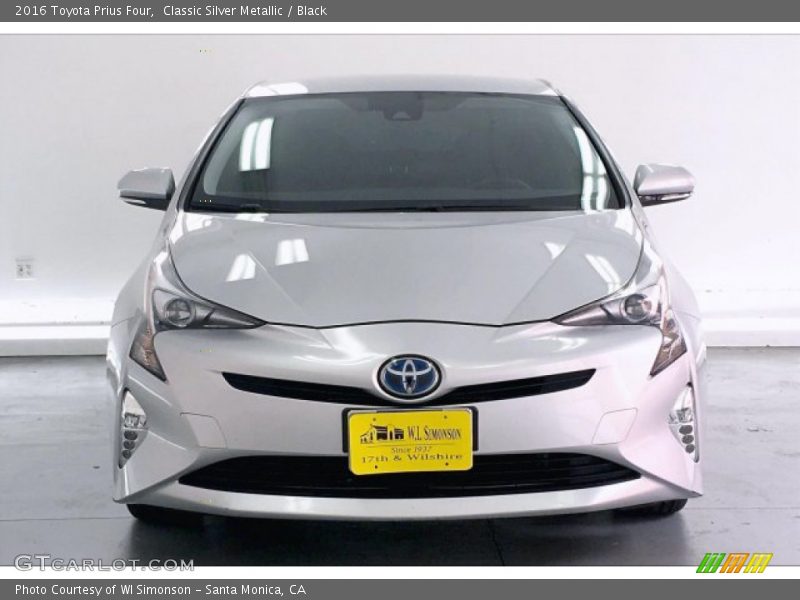 Classic Silver Metallic / Black 2016 Toyota Prius Four