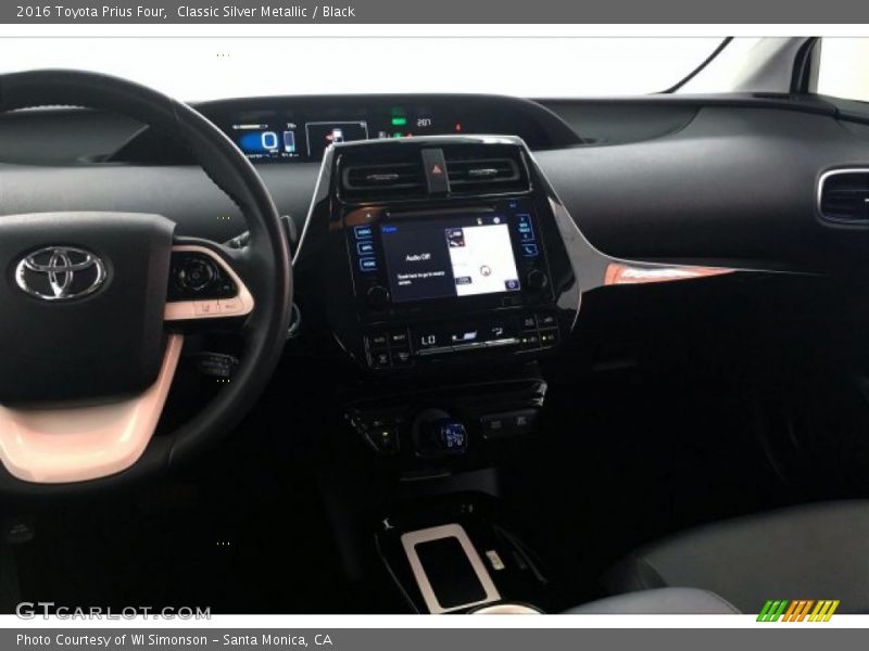 Classic Silver Metallic / Black 2016 Toyota Prius Four