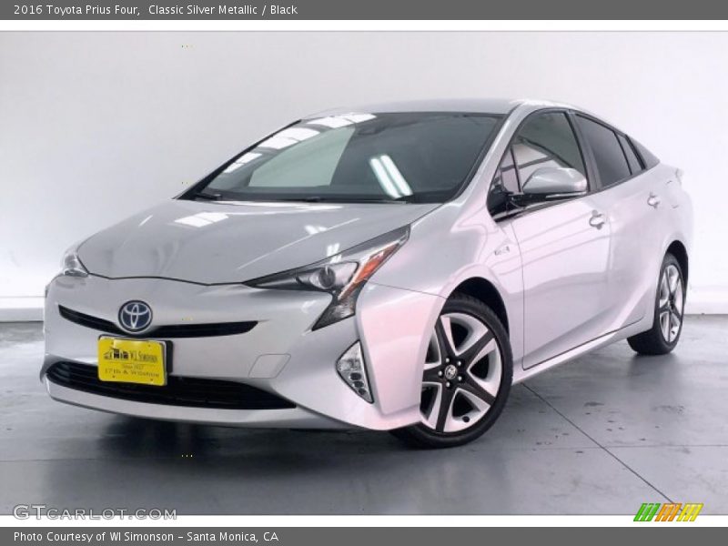 Classic Silver Metallic / Black 2016 Toyota Prius Four