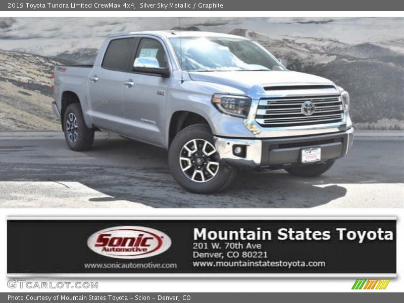 Silver Sky Metallic / Graphite 2019 Toyota Tundra Limited CrewMax 4x4