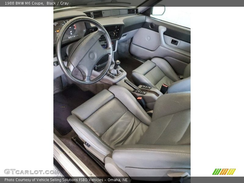  1988 M6 Coupe Gray Interior