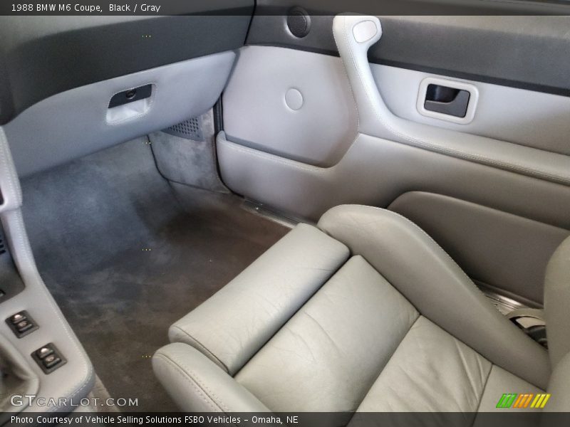 Front Seat of 1988 M6 Coupe