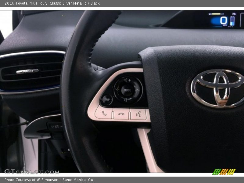 Classic Silver Metallic / Black 2016 Toyota Prius Four