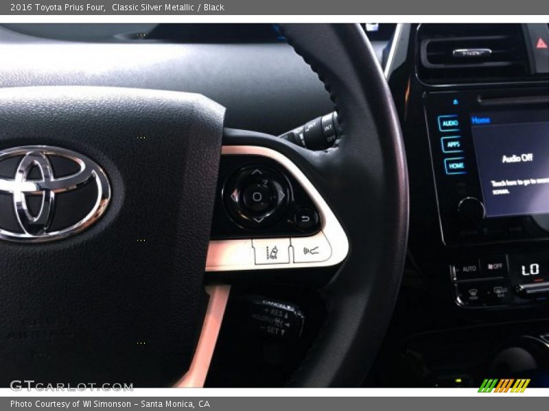 Classic Silver Metallic / Black 2016 Toyota Prius Four