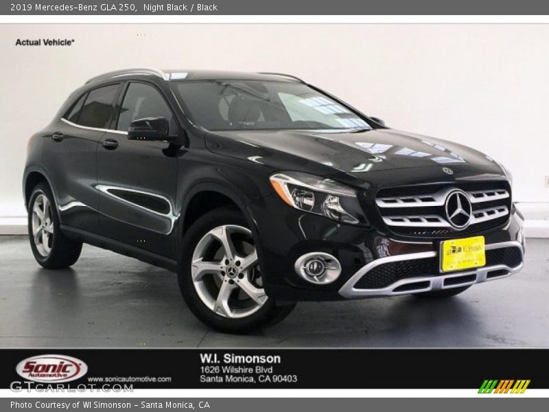 Night Black / Black 2019 Mercedes-Benz GLA 250