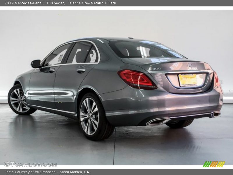 Selenite Grey Metallic / Black 2019 Mercedes-Benz C 300 Sedan