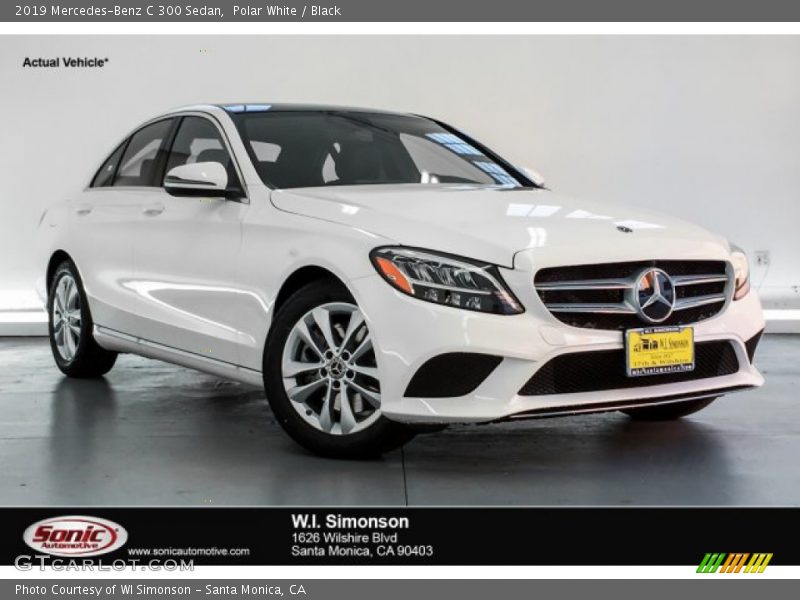Polar White / Black 2019 Mercedes-Benz C 300 Sedan