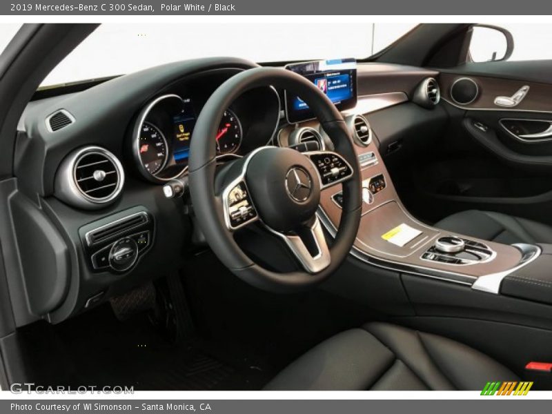 Polar White / Black 2019 Mercedes-Benz C 300 Sedan
