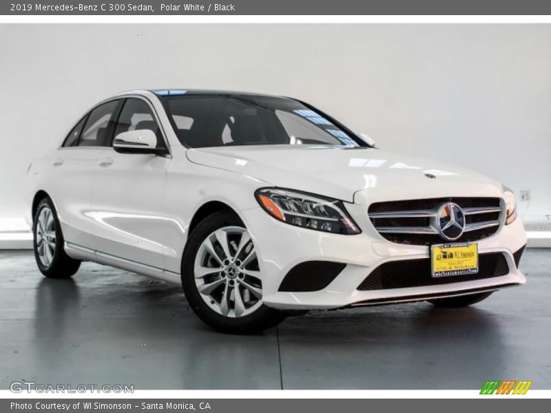 Polar White / Black 2019 Mercedes-Benz C 300 Sedan