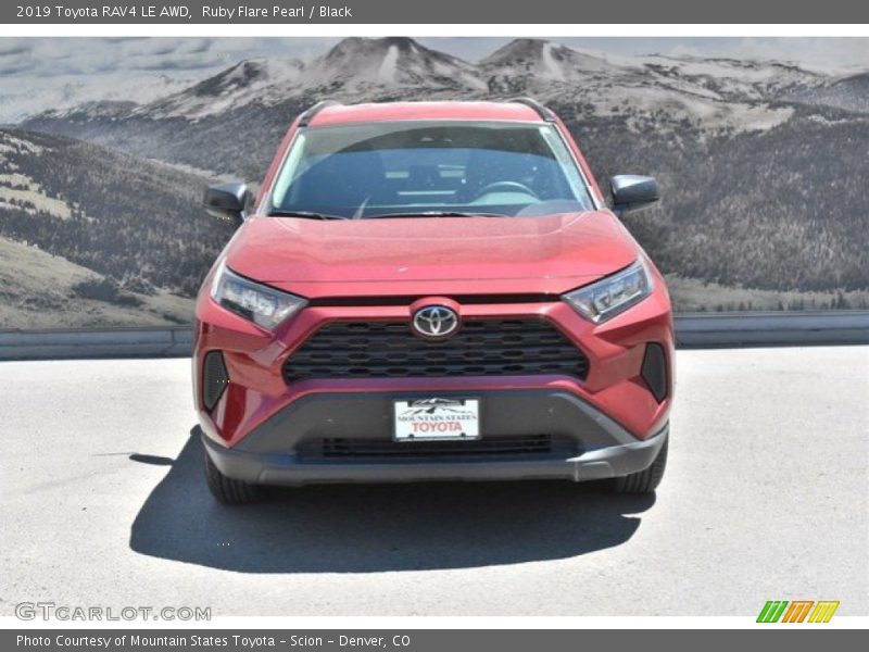 Ruby Flare Pearl / Black 2019 Toyota RAV4 LE AWD