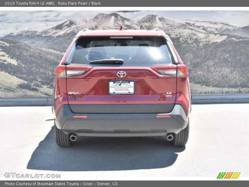 Ruby Flare Pearl / Black 2019 Toyota RAV4 LE AWD