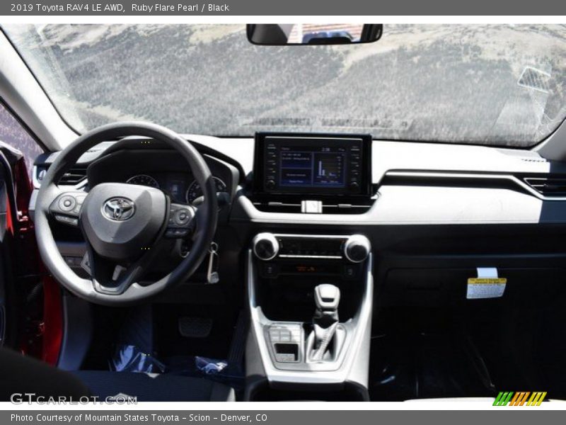Ruby Flare Pearl / Black 2019 Toyota RAV4 LE AWD