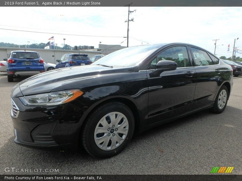Agate Black / Medium Light Stone 2019 Ford Fusion S
