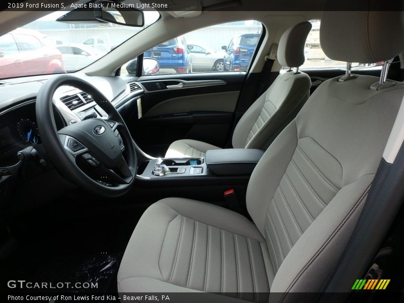 Agate Black / Medium Light Stone 2019 Ford Fusion S
