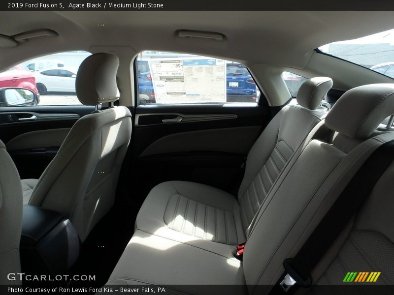 Agate Black / Medium Light Stone 2019 Ford Fusion S