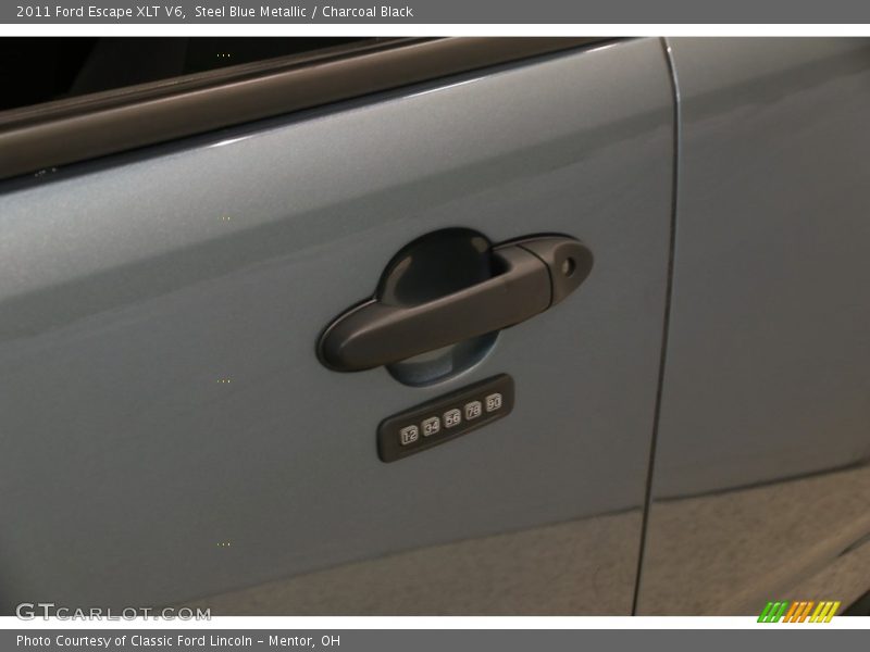 Steel Blue Metallic / Charcoal Black 2011 Ford Escape XLT V6