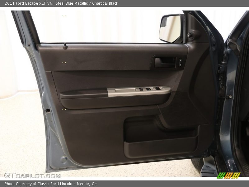 Steel Blue Metallic / Charcoal Black 2011 Ford Escape XLT V6