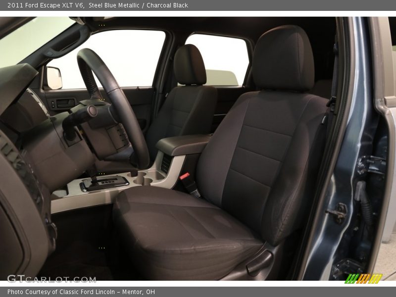 Steel Blue Metallic / Charcoal Black 2011 Ford Escape XLT V6