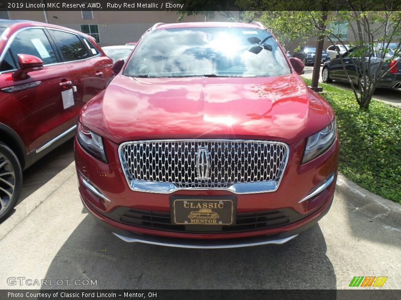 Ruby Red Metallic / Ebony 2019 Lincoln MKC Reserve AWD