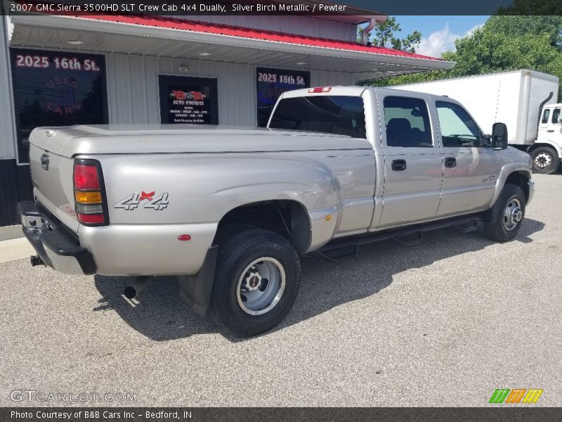 Silver Birch Metallic / Pewter 2007 GMC Sierra 3500HD SLT Crew Cab 4x4 Dually