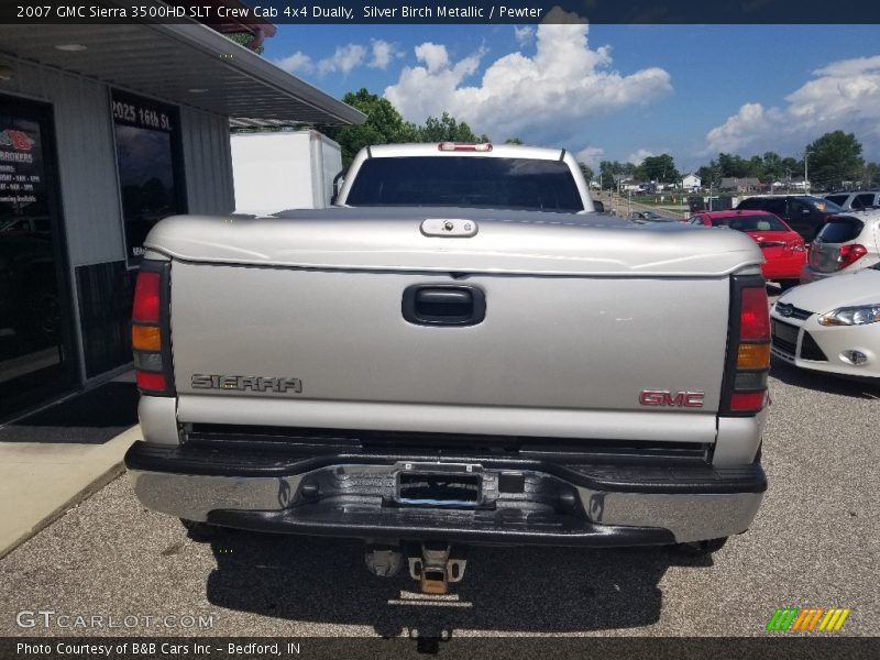Silver Birch Metallic / Pewter 2007 GMC Sierra 3500HD SLT Crew Cab 4x4 Dually