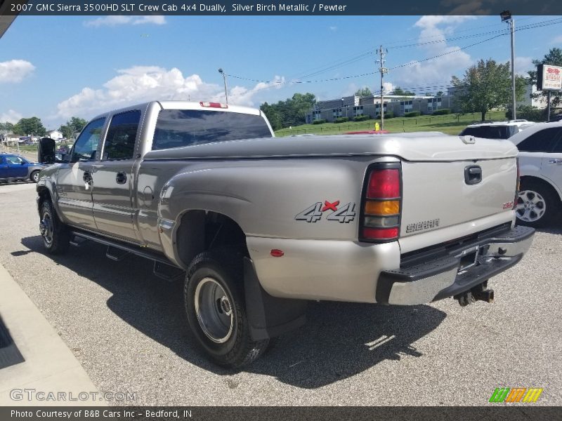 Silver Birch Metallic / Pewter 2007 GMC Sierra 3500HD SLT Crew Cab 4x4 Dually