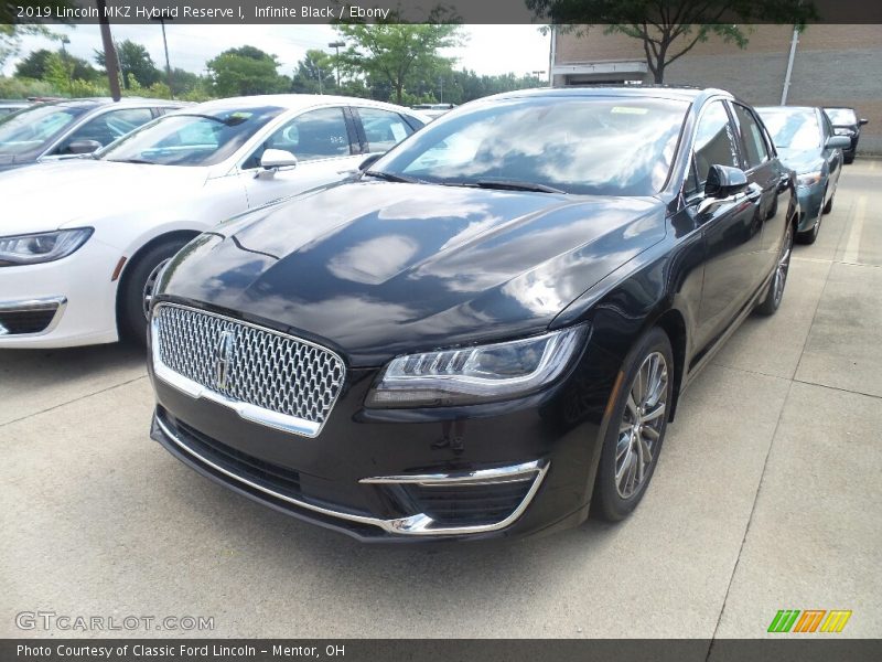 Infinite Black / Ebony 2019 Lincoln MKZ Hybrid Reserve I