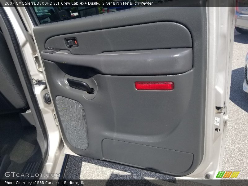 Silver Birch Metallic / Pewter 2007 GMC Sierra 3500HD SLT Crew Cab 4x4 Dually