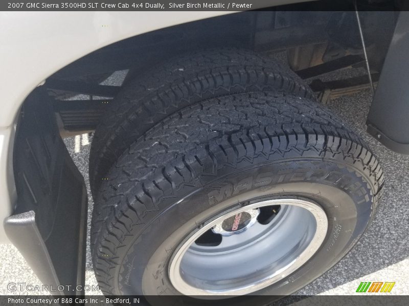 Silver Birch Metallic / Pewter 2007 GMC Sierra 3500HD SLT Crew Cab 4x4 Dually