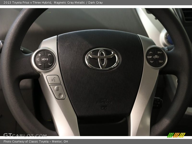 Magnetic Gray Metallic / Dark Gray 2013 Toyota Prius v Three Hybrid