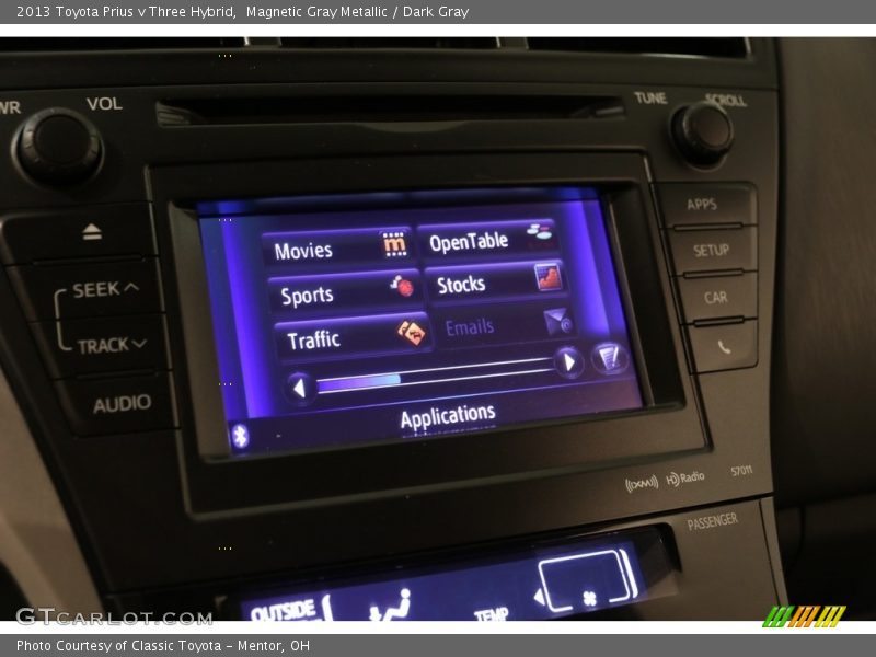 Magnetic Gray Metallic / Dark Gray 2013 Toyota Prius v Three Hybrid
