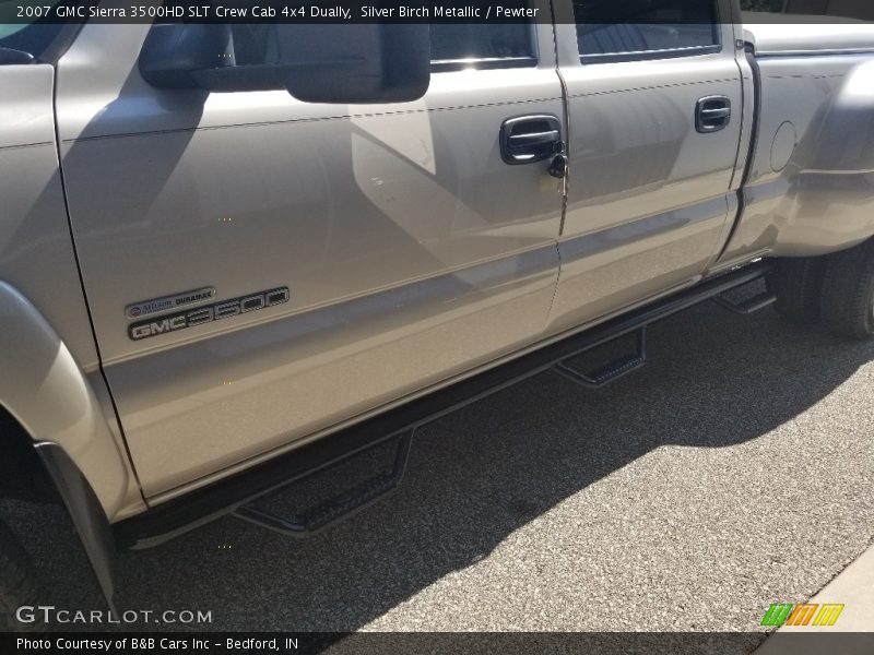 Silver Birch Metallic / Pewter 2007 GMC Sierra 3500HD SLT Crew Cab 4x4 Dually
