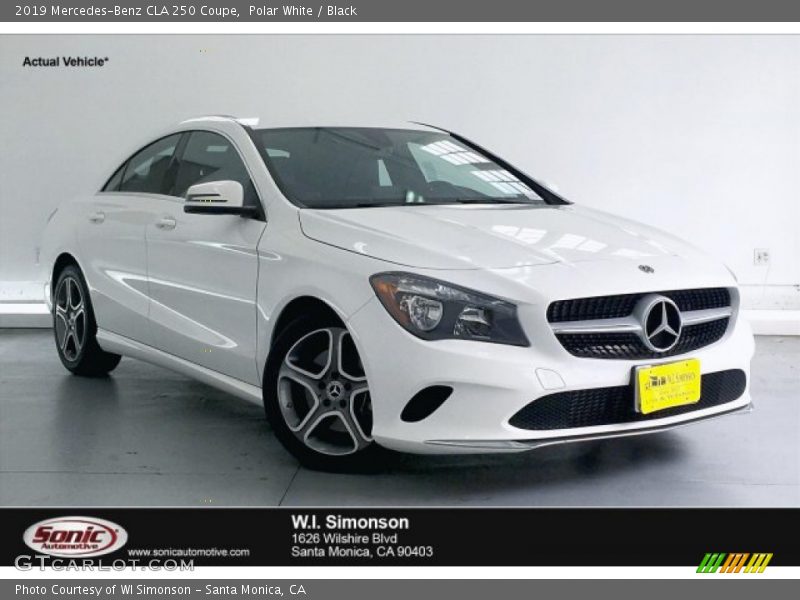 Polar White / Black 2019 Mercedes-Benz CLA 250 Coupe