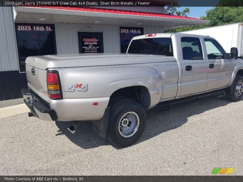 Silver Birch Metallic / Pewter 2007 GMC Sierra 3500HD SLT Crew Cab 4x4 Dually
